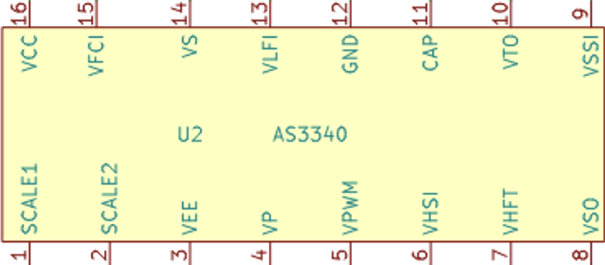 AS3340 Pinout
